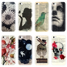 TPU Black Flower Girl Skull Space Star Retro Phone Case Silicone For Apple iPhone 5C 5S SE 5 S Soft Back Cover For iPhone 4S 4 S 2024 - buy cheap