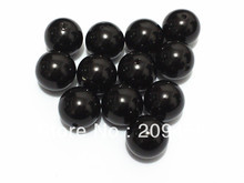 20mm 100pcs/lot  Shine Black Chunky Round Imitation Pearl Acrylic  Beads For Kids Jewelry Making 2024 - buy cheap