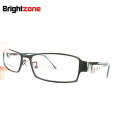 Brightzone envío gratis nueva llegada de acero inoxidable Templo de acetato de gafas lentes RX marco 2024 - compra barato