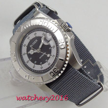 Relógio masculino com calendário em vidro safira, visor inteligente de 40mm com moldura giratória e movimento automático 2024 - compre barato