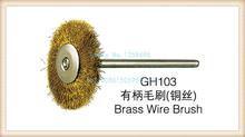 Free shipping GH103 brass wire brush 100pcs/pack jewelry polishing rotary wheels making tools and accessories 2024 - buy cheap