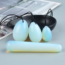 Drilled opalite Yoni Egg Wand Set Relax Body Massage Kegel Exercise Viginal Ben Wa Ball Pleasure Stick Jade Massager Health Care 2024 - buy cheap