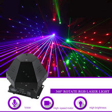 Free Shipping RGB Stepless Moving Head Stage Effect Laser Light for DJ Disco DMX Control Beam Work With Smoke Machine Spot Wash 2024 - buy cheap