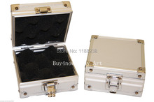 Free Shipping 2PCS Small Aluminum Silver Tattoo rotary gun Machine grip tube tip Box Case Kit Supply  tattoo accesories 2024 - buy cheap