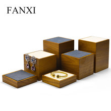 FANXI-soporte para presentación de joyería, conjunto de 3 uds. Con anillo de microfibra, pendientes, pulsera, brazalete, expositor, organizador, nuevo 2024 - compra barato
