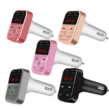 Wireless FM Transmitter Bluetooth 4.2 Handsfree Car Kit MP3 Player TF Card U disk AUX With Microphone 2.1A Dual USB Charger 2024 - buy cheap