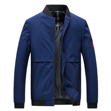 Jacket Men Stand Collar Windbreaker Male Casual Baseball Jackets Mens Autumn Bomber Jackets Fashion Zipper Jacket Men Outwear 2024 - buy cheap