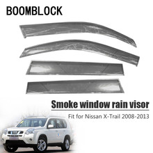 Boomblock-capa para veículo, 4 peças, visor de janela, proteção contra chuva, vento, para nissan x-trail, t31, 2014-2019 2024 - compre barato