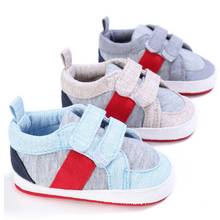 New Blue Canvas Boy Baby Sneakers Toddler Prince Sport First Walker Shoes Infant Soft Comfortable Prewalker Baby Shoes 2024 - buy cheap