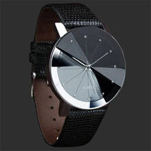2019 Brand Simple Men Quartz Casual Watch Military Stainless Steel Big Dial Leather Band Wrist Watch Watches Erkek Kol Saati 2024 - buy cheap