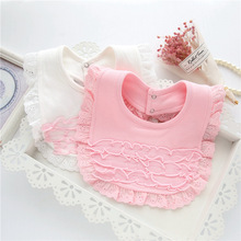 Lace Cute Baby Bibs Cute Cotton Lace Bow Princess Baby Towel Enfants Super Soft Baby Bib Saliva Towels Clothing Accessories 2024 - buy cheap