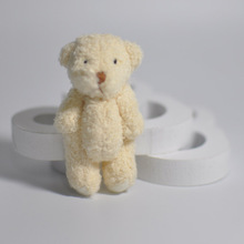 100PCS Kawaii  6CM Joint Teddy Bear Plush TOY DOLL ; Stuffed TOY Wedding Decor DOLL TOY, Pendant Stuffed For Key/Car/Phone/Bag 2024 - buy cheap