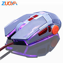 ZUOYA Gaming Mouse Professional Gamer Mouse Wired Optical Mouse Adjustable 3200DPI LED Mouse USB Mice for Game Laptop Computer 2024 - buy cheap