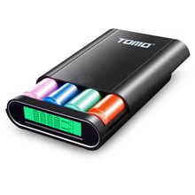 TOMO M4 4*18650 Battery Charger DIY Power Bank 5V 1A/2A USB Charger with Intelligent LCD Display for iPhone X Samsung S8 Note 8 2024 - buy cheap