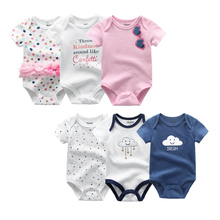 3pieces Combination Baby Clothes Summer New Unisex Baby Rompers 100% Cotton Newborn Girls Jumpsuit Girls Clothing 0-12m 2024 - buy cheap