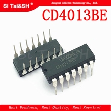 10 pces cd4013be dip14 cd4013 dip ic novo e original 2024 - compre barato