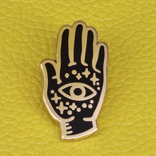 Seers-broche esmaltado a mano para mujer, alfiler con forma de ojo, palma, insignia, estrellas, joyería astronómica, regalo de artista 2024 - compra barato