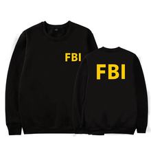 New FBI hoodie printed fashion sport men women capless Sweatshirt casual round neck cotton Long Sleeve pullover sweatshirts tops 2024 - buy cheap