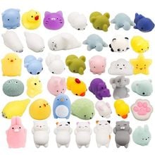 Random 30 Pcs Cute Animal Mochi Squishy, Kawaii Mini Soft Squeeze Toy,Fidget Hand Toy for Kids Gift,Stress Relief,Decoration, 2024 - buy cheap