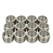 12Pcs Stainless Steel Magnetic Multi-Purpose Spice Storage Tins Salt and Pepper Shakers Seasoning Box Bottle Spice Jars 2024 - buy cheap