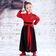BATA DE Hanfu para niños, traje tradicional, trajes chinos de baile para niñas, antigua Hada Tang Dynasty, Ropa de baile para espectáculos de escenario 2024 - compra barato