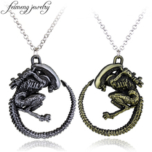 Warrior Alien Necklace  Predator AVP Alien Queen Pendant Goth Horror Giger Cool Necklace For Men Fashion Jewelry Accessories 2024 - buy cheap