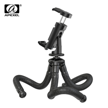 APEXEL 2 in 1 portable Table Flexible SLR Tripod 360 Rotation Vertical Shooting Phone tripod Holder for go-pro Sony Nikon Phone 2024 - buy cheap