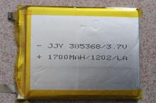 385368 capacidade da bateria de polímero de 1700 mAh 3.7 V Recarregável Li-ion Celular 2024 - compre barato