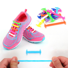 Creative Children Shoelaces Sport Athletic No Tie Shoelaces Child Shoes Laces Lazy Elastic Silicone Shoe Lace Sneakers Fit Strap 2024 - buy cheap