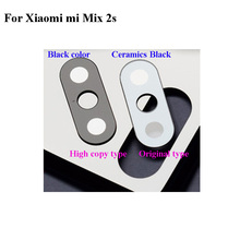 Cerámica negra para xiaomi mi Mix 2 s, cámara trasera, cubierta de lente de vidrio Mix 2 s, piezas de repuesto de reparación de teléfonos para xiaomi mi Mix2s 2024 - compra barato
