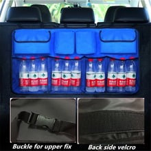 Oxford Car Trunk Organizer Backseat Bag Water Bottle Holder Storage Bag Universal Car Seat Organizer Car Accessories Hanging Bag 2024 - buy cheap