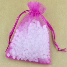 Bolsas de Organza Rosa caliente 17x23 cm 500 piezas bolsa de embalaje de regalo de joyería decoración de boda Favor de regalo con cordón de Navidad bolsas 2024 - compra barato