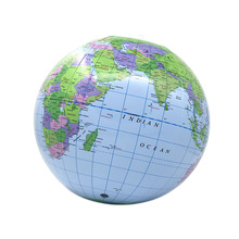 Bola de globo inflável para praia, bola de borracha 30cm para o mundo, brinquedos para estudantes, aprendizado e educação geográfica 2024 - compre barato