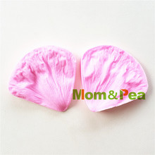 Mom&Pea 1083 Free Shipping Petal Silicone Press Mold Cake Decoration Fondant Cake 3D Mold Food Grade 2024 - buy cheap