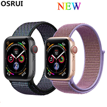 OSRUI Спортивная петля ремешок для apple watch band 4 3 iwatch band 42 мм 38 мм 44 мм 40 мм correa apple watch 4 браслет аксессуары для часов 2024 - купить недорого