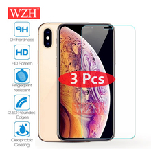 3Pcs tempered glass for iphone X XS Max XR 5 5S SE 6 6s 7 8Plus  screen protector glass for iphone 11 Pro Max Glass case 2024 - buy cheap