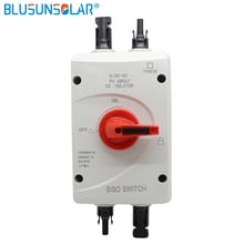 Interruptor de aislamiento de circuito de CC Solar de 4 polos, 1200V, CC, 32 amperios, 2 pares de conectores solares 2024 - compra barato