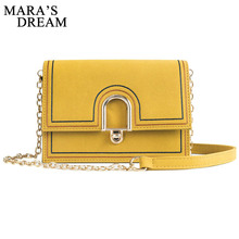 Mara's Dream 2019 Luxury Bags For Women Solid Color Small Handbag Hasp Chain Female PU Leather Handbags Shoulder Crossbody Bags 2024 - buy cheap