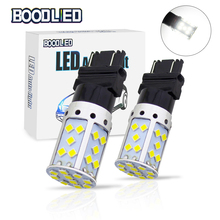 Lâmpadas led para farol de carro, 2 peças, t25 3157 led 15w 6000k branco 35 smd 3030, luz para automóvel, luz reversa, luzes traseiras do sinal de volta, 12v 2024 - compre barato