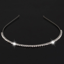 Fashion Women's Hot New Silver Color Crystal Rhinestone   Hair Band Headband Hair wear Accessories Free Shipping H029 2024 - buy cheap