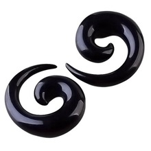 MODRSA 2pcs 1.6-20mm Acrylic Snail Ear Plug and Tunnels Spiral Taper Flesh Tunnel Ear Gauges Ear Stretcher Expander Body Jewelry 2024 - buy cheap
