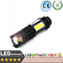 3800LM XML-Q5 + COB светодиодный фонарик Портативный мини ZOOM torchflashlight использование AA 14500 батарея водонепроницаемый в жизни осветительный фонарь 2024 - купить недорого