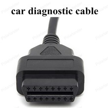 hot sell 16 Pin OBD 2 Adapter Extension Cable Male to Dual Female Y Connector obd2 extended interface line 2024 - buy cheap