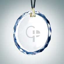 Wholesale Clear Round Facet Hanging Glass Ornaments Party Favors Christmas Tree Decoration 2024 - buy cheap