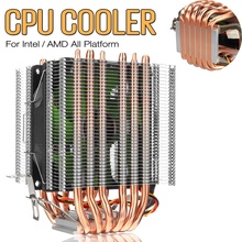 6 Copper Heatpipe 3 Pin CPU Cooler Fan Cooling Radiator Dual Tower Cooler Heat Sink Fan For Intel LGA 1150/1151/1155 for AMD 2024 - buy cheap