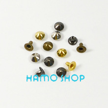 Free Shipping 500pcs/lot 6mm Mix Color Metal Cone Rivet Spike Studs Leather Clothes Rapid Fashion Copper Punk Craft DIY 2024 - buy cheap