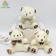 New 40pcs/lot 9CM Teddy Bear Plush Toy Stuffed Animals White Khaki Brown Sitting Bears Soft Toys for Children Kids Gifts 2024 - buy cheap