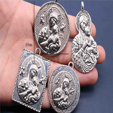 Religious Virgin Mary with the Baby Jesus Baptismal Medal, Religious Jesus Baptism Medal Pendant.20pcs 2024 - buy cheap