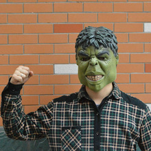 Festa de halloween atacado látex verde capacete máscaras para cosplay máscara verde 2024 - compre barato