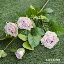 Оптовая продажа, 5 головок, шелковые розы, искусственные цветы, красивая высокая имитация, искусственные розы для гостиной, домашнее украшение, свадебная Роза 10 шт./лот 2024 - купить недорого